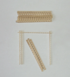 [ M36100 ] Mantua wooden gratings kit   3x62x62mm