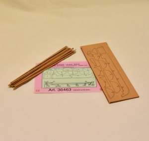 [ M36463 ] Mantua reddingsbootje hout met spanten 120x31x19mm