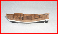 [ M36471 ] Mantua reddingsbootje in hout spantenbouw 100x22x18mm