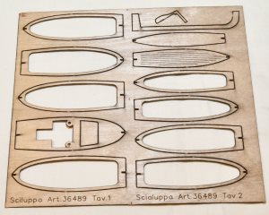 [ M36487 ] Mantua reddingsbootje hout stapelsysteem mm 55x13,5x11,5