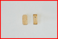 [ M37031 ] Mantua takelblokjes ramin 1 gaatje 10 mm 10st