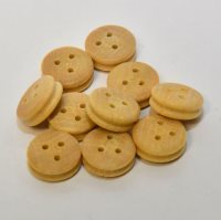 [ M37205 ] Mantua doodskopjes/katrollen ramin 12 mm 10st