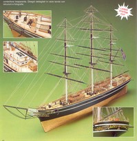 [ M958 ] Mantua bouwplan Cutty Sark