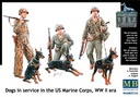 [ MB35155 ] Master Box Soldiers with dogs 1/35
