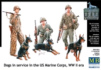 [ MB35155 ] Master Box Soldiers with dogs 1/35