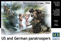 [ MB35157 ] US &amp; German Paratroopers       1/35