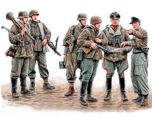 [ MB35162 ] Masterbox "Let's stop them here" ! German military men 1945 1/35