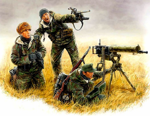 [ MB3526 ] MB Germ. Machine Gunner East   1/35