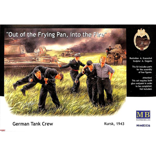 [ MB3536 ] Masterbox German Tank Crew Kursk '43  1/35