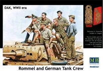 [ MB3561 ] Masterbox 'Rommel & German Tank Crew' DAK WW II   1/35
