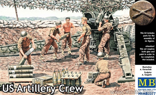 [ MB3577 ] Master Box US Artillery Crew WWII  1/35