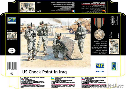 [ MB3591 ] Master Box 'US in Irak Check Point 1/35