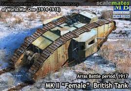 [ MB72006 ] Master box Mk II &quot;Female&quot; British Tank Arras battle period 1917    1/72