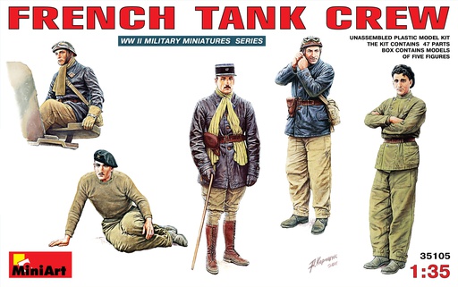 [ MINIART35105 ] french tank crew 1/35