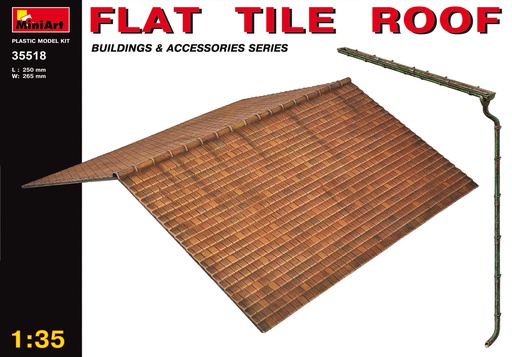 [ MINIART35518 ] MINIART Flat Tile Roof         1/35