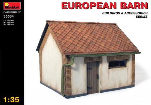 [ MINIART35534 ] MINIART European Barn          1/35