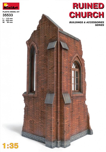 [ MINIART35533 ] MINIART Ruined Church          1/35