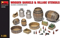 [ MINIART35550 ] MINIART Wooden Barrels & Ustensils 1/35 
