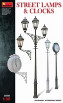 [ MINIART35560 ] STREET LAMPS & CLOCK