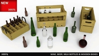[ MINIART35571 ] Wine bottles   &amp; wooden crates