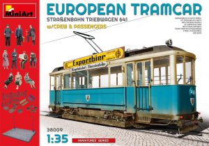 [ MINIART38009 ] miniart european tramcar with crew &amp; passengers
