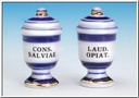 [ MM15414 ] Pharmacy pots, cobalt blue (4)