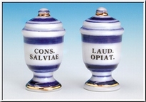 [ MM15414 ] Pharmacy pots, cobalt blue (4)