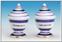 [ MM15415 ] Pharmacy pots, cobalt blue (4)