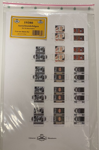 [ MM19380 ] Mini Mundus Uitknipvellen voor kruidenierszaak