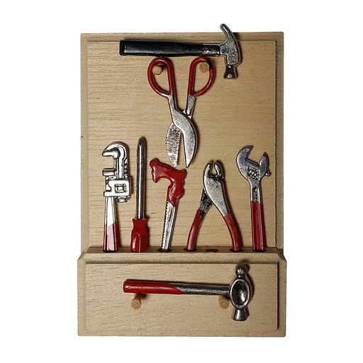[ MM19550 ] Mini Mundus Gereedschapsset met wandbord