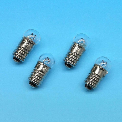 [ MM21030 ] Mini Mundus Gloeilampen in bolvorm (4stuks - 12V - 60mA)
