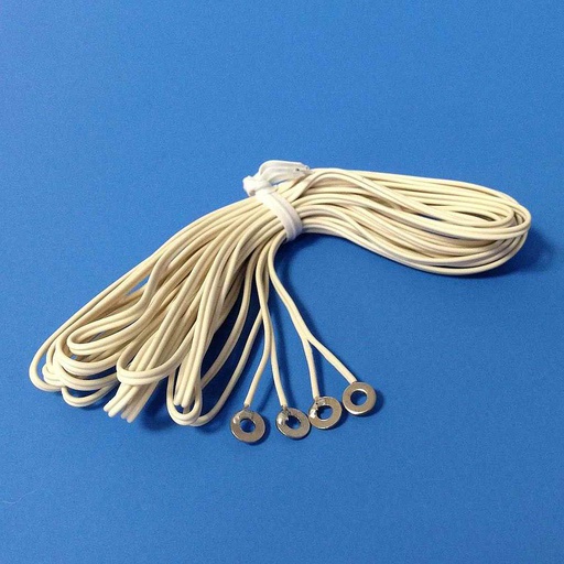 [ MM22215 ] Mini Mundus Stroomkabel met bevestigingsschoentjes (Ø 2mm-lengte 3m)