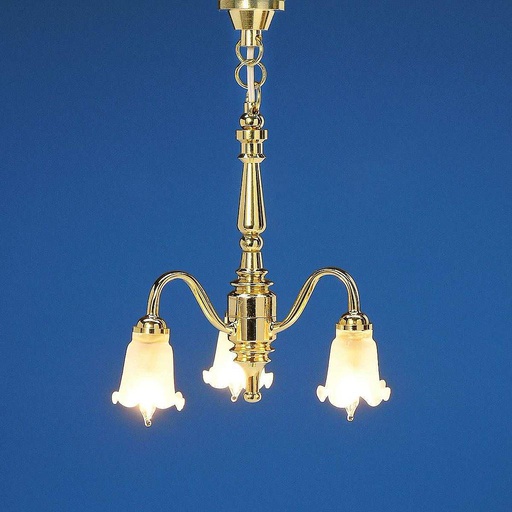 [ MM25250 ] Mini Mundus 3-armige kroonluster met tulpenlampen - Minilux 