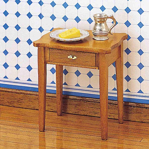 [ MM40036 ] Mini Mundus Bijzettafel met lade (6x6x4cm)