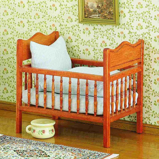 [ MM40039 ] Mini Mundus Kinderbed met schuimmatras (9,5x11x7cm)