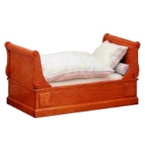 [ MM40099 ] Biedermeier scroll-end-bed