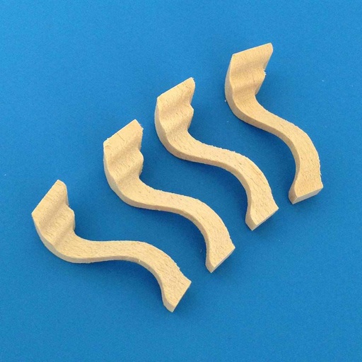 [ MM40125 ] Chippendale legs, 29 mm (4 pc)
