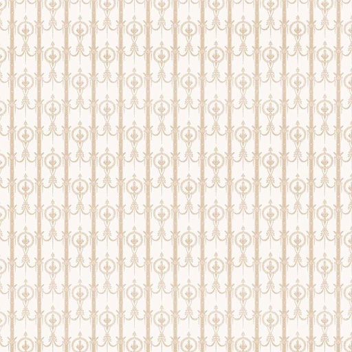 [ MM41175 ] Mini Mundus Behangpapier met ornamenten en strepen (49,5x30cm)