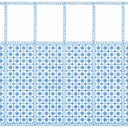 [ MM41171 ] Mini Mundus Behangpapier venetiaanse tegels (49,5 x 22 cm)