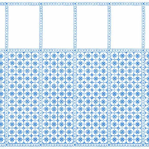 [ MM41171 ] Mini Mundus Behangpapier venetiaanse tegels (49,5 x 22 cm)
