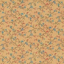 [ MM41195 ] Mini Mundus Behangpapier rode en blauwe bloemen (49,5x30cm)