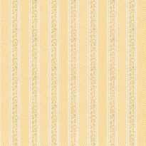 [ MM41187 ] Mini Mundus Behangpapier abrikoos met blauwe bloemranken en stippen (49,5x30cm)