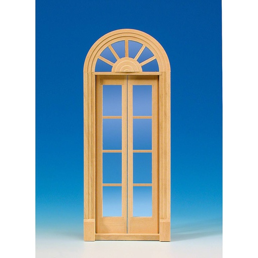 [ MM60160 ] Mini Mundus Palladiaanse deur met glazen panelen