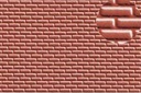 [ PL0401 ] Slater's Plastikard 4 mm brick red 1/100