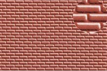 [ PL0401 ] Slater's Plastikard 4 mm brick red 1/100