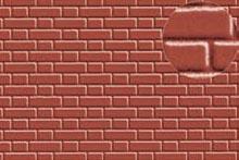 [ PL0410 ] Plastikard Red Brick 7mm Plastic Styrene Sheet 1/50