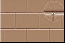 [ PL0416 ] Slaters'plasticard tegel 9x13mm  bestrating beige 1/50 18x30cm