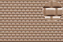 [ PL0442 ] Slaters'plasticard 2 mm dakleien1/200  18x30cm