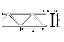 [ PLA90658 ] Plastruct styrene open web owts-32 2st