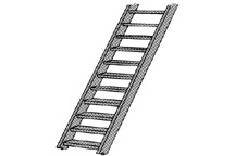 [ PLA90662 ] Plastruct STAS-4 ladder HO styrene 1/100  2st